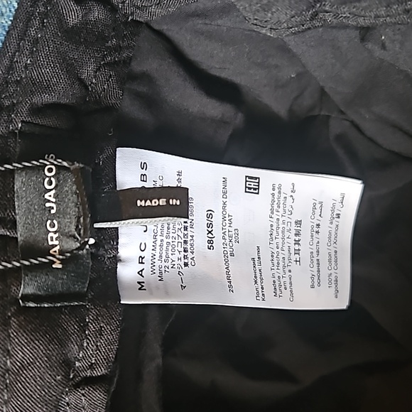 MARC JACOBS PATCHWORK DENIM BUCKET HAT SIZE XS/S - Picture 13 of 17